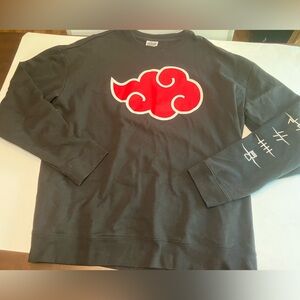 Naruto Shippuden Vintage black graphic sweatshirt SIZE 2XL anime